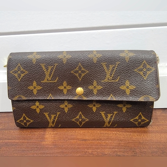 Louis Vuitton Monogram Sarah Wallet Authentic Brown - Picture 1 of 11